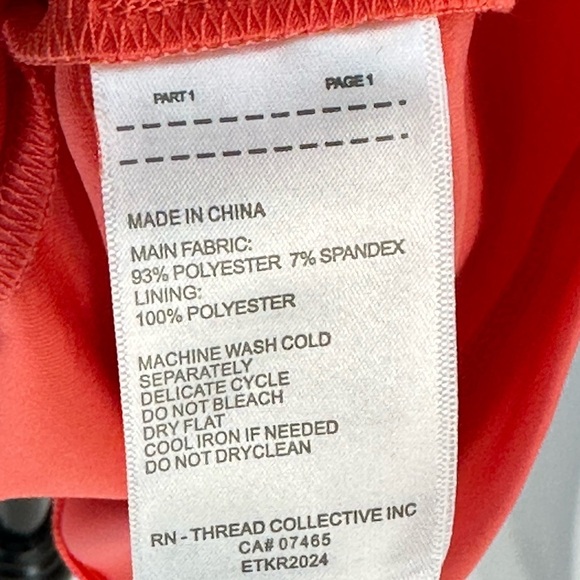 Ellen Tracy Sleeveless Cut Out Knot Neck Mini Dress - Coral Pink - size XSmall - Picture 7 of 11